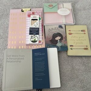 Assorted Notebooks and Stationery Set